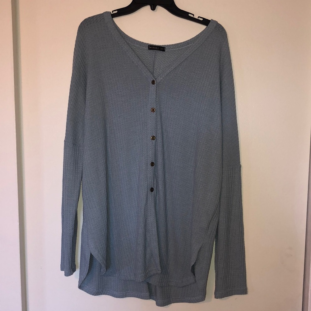 Button down sweater